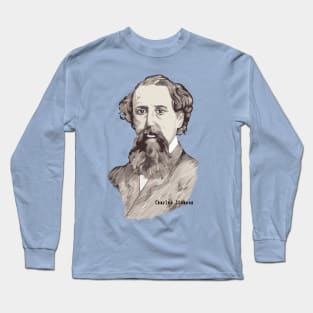 Charles Dickens - Victorian Novelist Long Sleeve T-Shirt